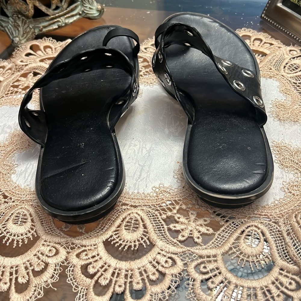 BoHo grommet scalloped a flat, Michael Kors 7 1/2 - Picture 3 of 5